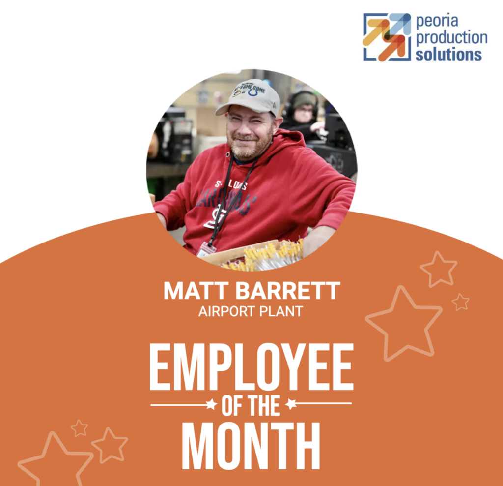 Matt Barrett is an Employee of the Month